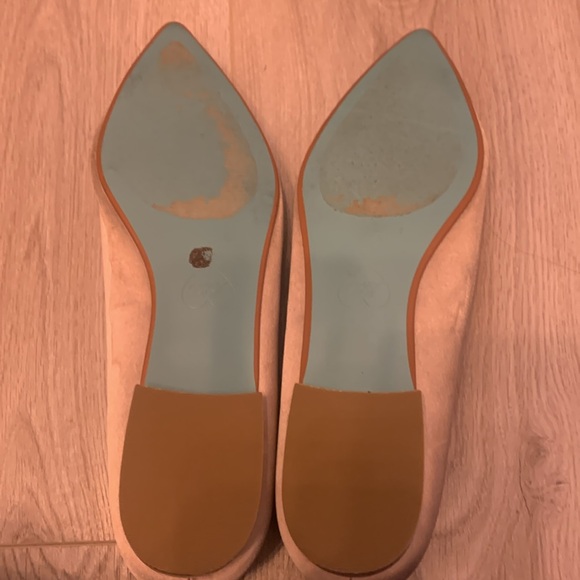 Betsey Johnson Satin Brooch Diana Point Toe Flats - Picture 6 of 8